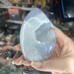 Sparkly Agate Crystal Teardrop